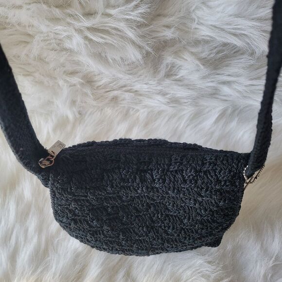 The Sak Black Crochet Shoulder Bag - Picture 4 of 7